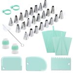 Poche  douille ptisserie - professionnelle - 11pcs - acier inoxydable - facile  nettoyer - multi - ...