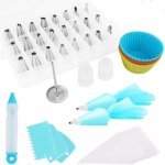 Poche  douille - professionnelle - 49 pices - acier inoxydable - outils de cuisson - facile  nettoyer ...