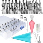 Poche  douille - professionnelle - 74 pices - acier inoxydable - outils de cuisson - facile  nettoyer ...