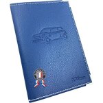 Pochette carte grise auto bleu accessoire auto etui protge carte grise assurance et permis housse range ...