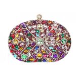 Pochette crmonie - nyls cration - pochette femme cristal rouge doree sac clutch minaudiere strass ...