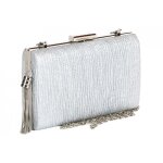 Pochette crmonie - nyls cration - minaudiere argent strass sac pochette femme mariage chic aela - ...