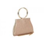 Pochette c�r�monie - nyls cr�ation - petit sac de soiree dor� strass pochette femme champagne brydia ...