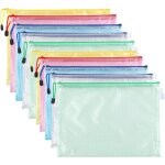 Pochette document zipp�e a4pochette zipp�e 5 couleurs pvc transparentes document dossiermesh zipper pouch ...