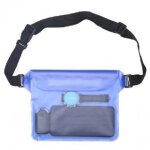 Pochette tanche smartphone - sac tanche etui impermable - bleu - pvc - canyoning - rafting