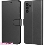Pochette etui housse cuir  clapet avec fermeture magntique et multifonction noir - coque pour samsung ...