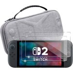 Pochette housse - 2pcs protecteur d�cran verre tremp� - protection switch 2 - compatible avec nintendo ...