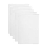 Pochette plastique x autohaux pour cartes index transparente porte - tiquette horizontal 122 x 874 5pcs ...