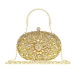 Pochette ronde � strass pour femme id�ale pour les soir�es les mariages et les occasions formelles?cadeau ...