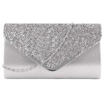 Pochette soir�e femme �l�gante � paillettes sac � main brillant avec cha�ne pour mariage f�te ou bal ...
