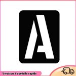 Pochoirs 42 pi�ces avec lettres chiffres ponctuations pour peinture sur bois scrapbooking tissu mur porte ...