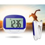 Podom�tre de marche compteur de pas simple et pr�cis avec affichage num�rique podom�tre de sport portable ...