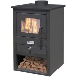 Poêle à bois 10 kw en acier peint cheminée made in italy Poêle à bois 10 kw en acier peint cheminée made in italy