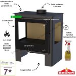 Po�le � bois 3 faces loreto bronpi