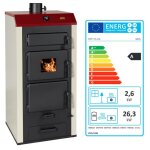 Pole  bois avec chaudire prity ns26 ? 289 kw ? classe a ? revtement en acier ? chauffage jusqu? ...