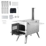 Poêle à bois - duoku - poêle de tente en acier inoxydable - portable - 1646 po³ - tuyaux de cheminée ... Poêle à bois - duoku - poêle de tente en acier inoxydable - portable - 1646 po³ - tuyaux de cheminée ...