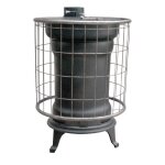 Pole  bois d?extrieur rustique ? fonte 13. 05 kw 120 mm chauffage 190 m