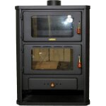 Pole  bois avec four intgr - puissance 14 kw chauffage et cuisson efficaces