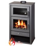 Po�le � bois avec four v05 triumph f - 15 kw chauffage puissant et cuisson traditionnelle