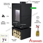 Po�le � bois panorama rs18 a. caminetti