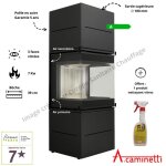 Pole  bois scandinavian 50 bh / wh a. caminetti couleur noir