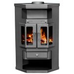 Po�le � bois v05 panama 2 ? 9 kw design moderne et chauffage efficace