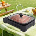 Po�le au butane avec po�le � grill - barbecue � gaz portable pour camping - po�le � barbecue � gaz - ...