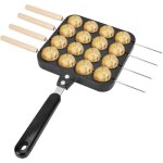 Poêle à crêpes - 16 cavités - aluminium antiadhésif - ergonomique Poêle à crêpes - 16 cavités - aluminium antiadhésif - ergonomique