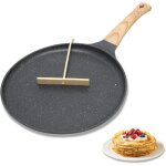 Poêle à crêpes - hautstore - 28 cm - antiadhésif en granit - poignée en bakélite - compatible induction ... Poêle à crêpes - hautstore - 28 cm - antiadhésif en granit - poignée en bakélite - compatible induction ...