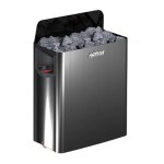 Po�le �lectrique mur en acier noir pour saunas