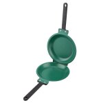Poêle à frire - inox - double face - revêtement en acier au titane - nettoyage facile - compatible gaz ... Poêle à frire - inox - double face - revêtement en acier au titane - nettoyage facile - compatible gaz ...