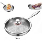 Po�le � frire martel�e en titane - 30cm po�le � frire - r�sistant aux rayures et antiadh�sif - compatible ...