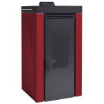 Poêle à granulés bp - 200 12kw rouge - fm - rac - ventilateur tangentiel 380 m3 / h et 58 w Poêle à granulés bp - 200 12kw rouge - fm - rac - ventilateur tangentiel 380 m3 / h et 58 w