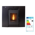 Pole  granuls encastrable 83 kw ? chauffe jusqu? 175 m ? rendement 855 % ? rservoir 13 kg ? classe ...