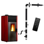 Po�le � granul�s �tanche anita 15 kw bordeaux sannover + kit dinstallation