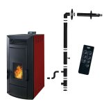 Pole  granuls hydraulique etanche anita 21 kw bordeaux sannover + kit dinstallation