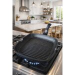 Po�le grill 28 cm manche amovible en rev�tement antiadh�sif induction