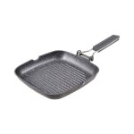Poêle grill - bergner - q3992 - aluminium forgé - 24x24 cm - compatible induction Poêle grill - bergner - q3992 - aluminium forgé - 24x24 cm - compatible induction