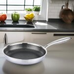 Po�le inox 20cm nid dabeille induction