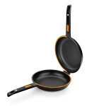 Bra efficient duo pole  omelette double pommes de terre diamtre 26 cm fonte daluminium triple couche ...