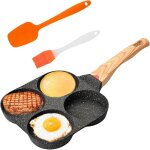 Poele pancakes  4 moules: 21cm poele a crepe antiadhsive poele pancakes induction pour omelette burger ...