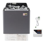 Pole de sauna - duoku - lectrique 9kw - avec contrleur externe - acier inoxydable - pour pice de ...