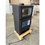 Pole  bois verso f inox - 9 kw avec four en inox pour cuisson traditionnelle