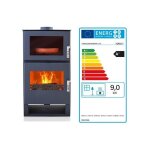 Po�le � bois verso f - 9 kw avec four int�gr� pour cuisson traditionnelle