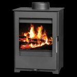 Po�le � bois v05 parma sl ? 5 kw ? classe �nerg�tique a ? design compact ? rev�tement en acier ? sortie ...
