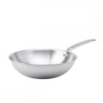 Po�le wok - de buyer - alchimy - � 32cm - acier inoxydable - compatible induction