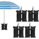 Poids pour tonnelle sac de sable pour parasol 4pcs pied de tonnelle sac lestage pour augmenter le poids ...