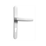Poign�es alu de porte etroite 24mm / porte fen�tre - couleur: blanc