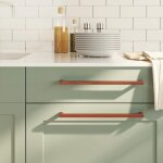 Poign�es d armoire 5 pcs bronze 320 mm acier inoxydable