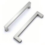 Poign�e meuble cuisine - 2 pi�ces poign�e meuble inox argent entraxe 160mm + vis - pour tiroir / porte ...